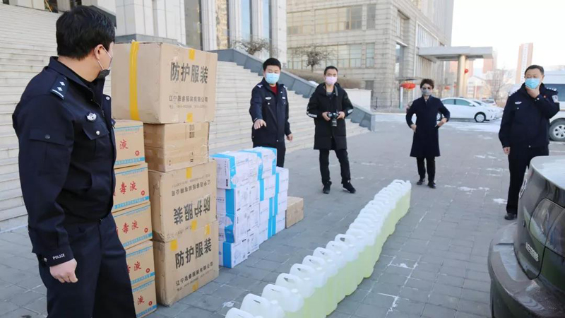 捐贈物資現(xiàn)場