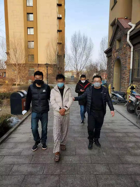 犯罪嫌疑人被朝陽警方抓獲