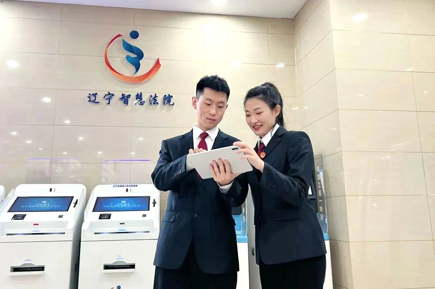 頭題 大連法院法官利用數(shù)字執(zhí)行系統(tǒng),，登錄陽(yáng)光執(zhí)行APP查找被執(zhí)行人信息